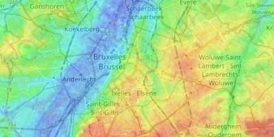 Bruxelles mapa topográfico